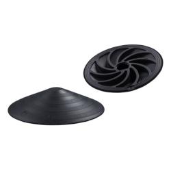 Ajtókitámasztó doornado D=118mm/25mm fekete (3431723)
