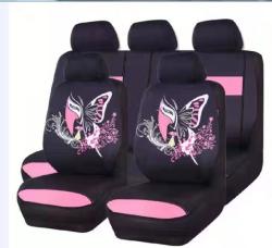 Üléshuzat szett , rózsaszín pillangós,9 db-os UL-HL251