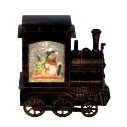 Home lámpás vízkeveréssel, csillámokkal, mozdony (LTN 14)