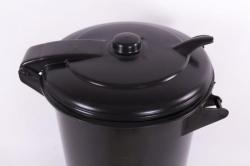 Kukafedél 110 literes kerek kukához fekete (16059)