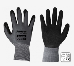 Kesztyű PERFECT GRIP GRAY latex 9