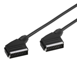 Vivanco AV kábel, Scart-Scart csatlakozó, 1,2m (PS VK 17/12)
