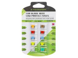 Carmotion penge biztosítékok MINI LOW PROFILE LED jelzővel, 10 db (63602)