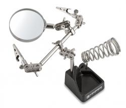 Kemper harmadik kéz nagyítóval, forrasztópáka tartóval (K-170011)