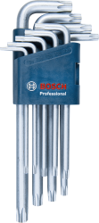 Bosch Torx belső hatlapos kulcskészlet 9db-os (1600A01TH4)
