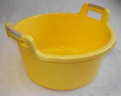 Fogantyús műanyag lavór, 30 l, sárga (1401)