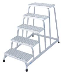 Krause Stabilo szerelődobogó rácsos lépcsőfokkal 1x5 (805355)