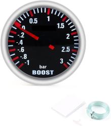 84054 3BAR Turbónyomás mérőóra fekete számlapos