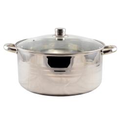 Perfect Home rozsdamentes lábas + üvegfedő 32 cm (13235)