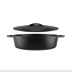 Perfect Home íves fülű öntöttvas szeletsütő 30cmx6cm (17814)