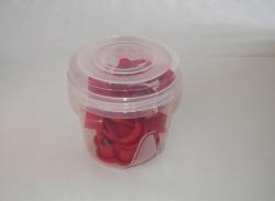 Süteménykiszúró műanyagkészlet, tartóban bordó (3034-103/1)