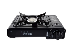 Perfect Home hordozható gáz főzőlap, fekete (17886)