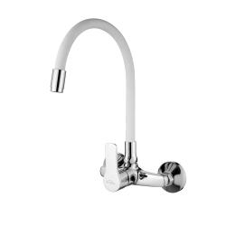 Invena Verso fali mosogató csaptelep flexibilis kifolyóval, fehér (INV_BC-82-E2S)