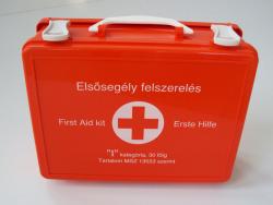Elsősegély felszerelés I. típus, falra szerelhető (9993)