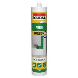 SOUDAL akril turbó tömítő 280 ml, fehér (8912980)