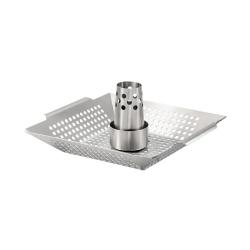 Michelino csirkesütő állvány/grillkosár rozsdamentes 35x31 cm (52535)
