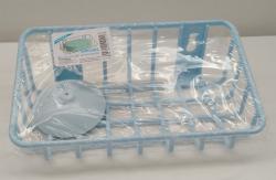 Kis rácsos fali szivacstartó kék (694)