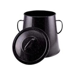 Perfect Home zománcozott zsírosbödön 20 literes, fekete (10459)