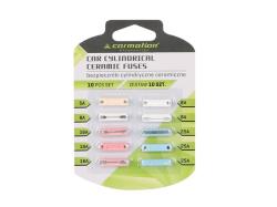 Carmotion kerámia hengeres biztosítékok, 10 db (58393)