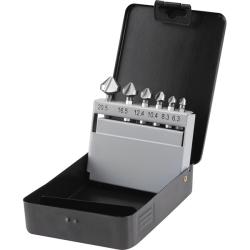 Extol Kúpos süllyesztő klt, 6db, 90 fokos, 3 élű; 6,3-8,3-10,4-12,4-16,5-20,5mm, 1/4