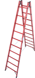 Krause Stabilo műanyag létrafokos két oldalon járható létra, 2x12 (819758)