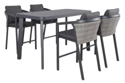 Banglades alumínium kültéri bárszett 5 részes  (59346,59347)