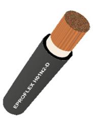 Iweld Neoprane (Eproflex) hegesztőkábel 25 mm2, 1 méter