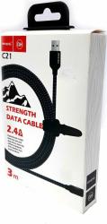 TYPE C kábel, 3 m , 2,4A (16784 )