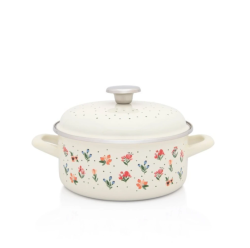 Metalac Standard zománcozott lapos lábas fedővel, 20 cm, 2,75 L (388657)