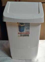 Billenőtetős szemetes 9L-es, fehér (253)