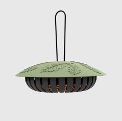 MILA madáretető földimogyoróhoz, zöld/fekete (K002)