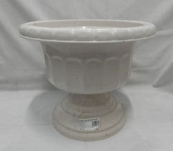 Görög váza, drapp,környezetbarát anyagból 40 cm (93/FA)