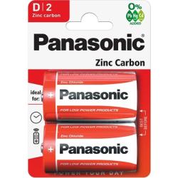 Panasonic elem Red Zinc 1.5V cink-mangán góliát, 2db (3121668)
