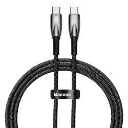 Baseus Glimmer Series USB-C apa - USB-C apa adat és töltőkábel 1m (CADH000701)