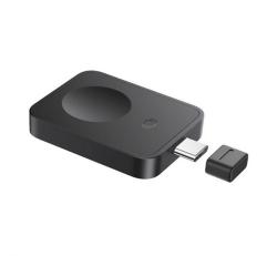 Baseus MAGPRO asztali töltő Type-C (2.5W, PD gyorstöltő, wireless, Apple Watch töltő) FEKETEBSW-543