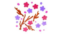 Perfect Home Ablakdísz fa + virágok (72223)