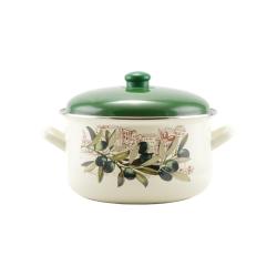 Perfect Home zománcozott lábas 24 cm+fedő Oliva 14830