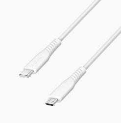 Logilink CU0244 USB 2.0 Type-C kábel, C/M - micro USB/M, 480 Mbps, 12W, fehér, 2 m