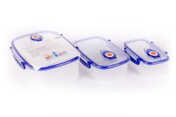 Vákumos műanyag ételdoboz szett 3 db (Y-3502/03/04)