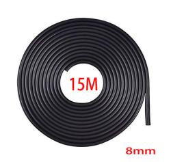 Fekete 15m hosszú 8mm széles díszcsík (KCS-A-8BK)