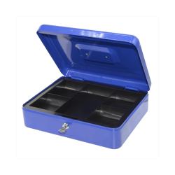Bluering fém pénzkazetta, 5 rekeszes, kék (PNZK)