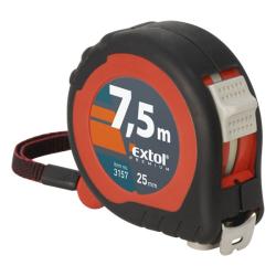 Extol mérőszalag 2 stoppos 7,5mx25mm, gumis (3157)