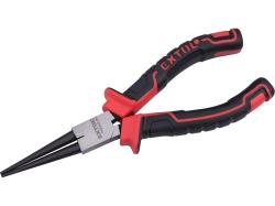 Extol Premium kerek csőrű fogó; 160mm duál vörös/fekete, TPR nyél (8813189)