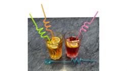 Kanalas csavart szívószál 4db (12395)