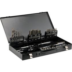 Yato menetfúró, menetmetsző, fémcsigafúró készlet M3-M12 44db (YAT-2978)