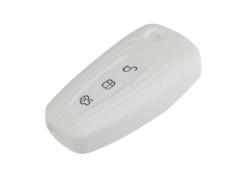 Szilikon kulcsháztok Ford típushoz, fehér (86954W)