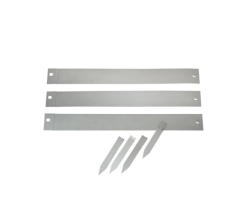 NATURE ágyásszegély készlet rögzítővel, hajlítható fém, 3db (6040670)