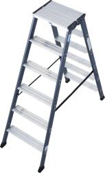 Krause Monto SePro D lépcsőfokos két oldalon járható létra, eloxált, 2x6 (125835)