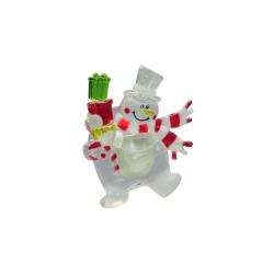 Home LED-es ablakdísz, hóember, tapadókorongos (KID 324)