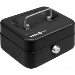 Vorel pénzkazetta 150x120x80mm fekete kulcsos (TOY-78620)